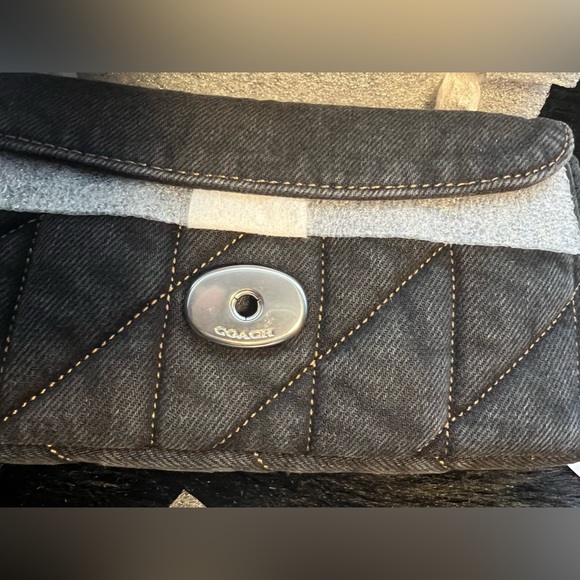 Coach black denim tabby 20 - Picture 10 of 12